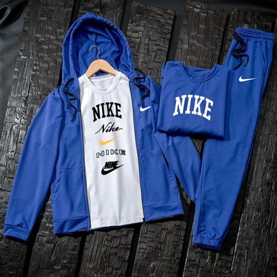 Зіпер+штани+світшот+футболка Nike фото